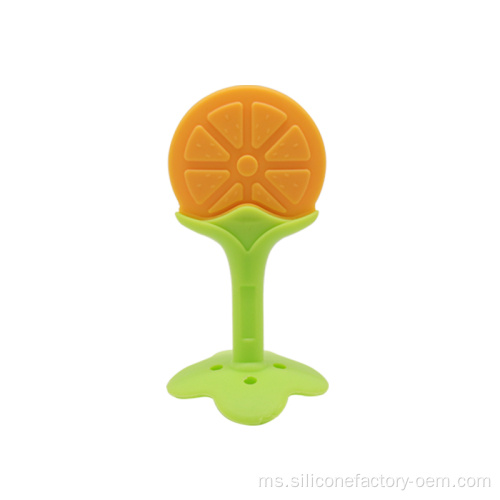 Silicone Flower Bentuk Bayi Tumbuh Toy Molar Lembut